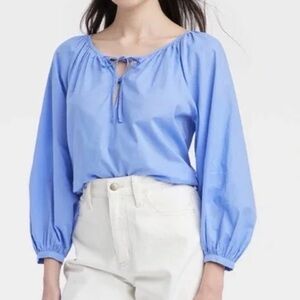 Blue universal thread blouse small